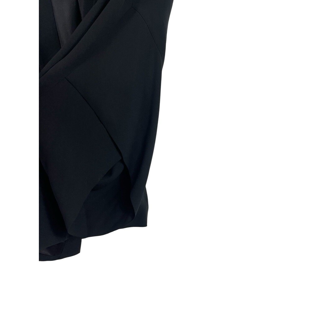 Eileen Fisher Black 100% Silk Open Front Cardigan Top XL Lagonlook Minimalist - Picture 3 of 12